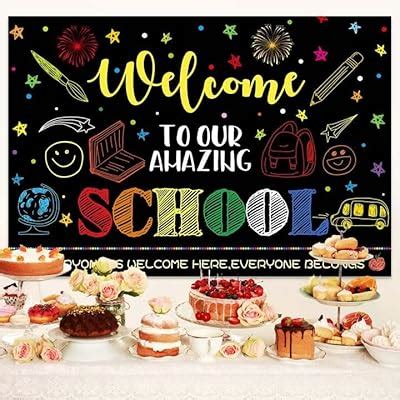 Uokiuki Welcome First Day School Banner - Large Fabric India | Ubuy