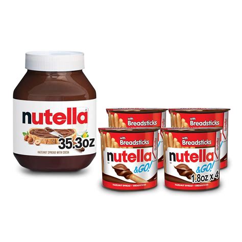 Nutella and Nutella & GO! Bundle, Hazelnut Spread India | Ubuy