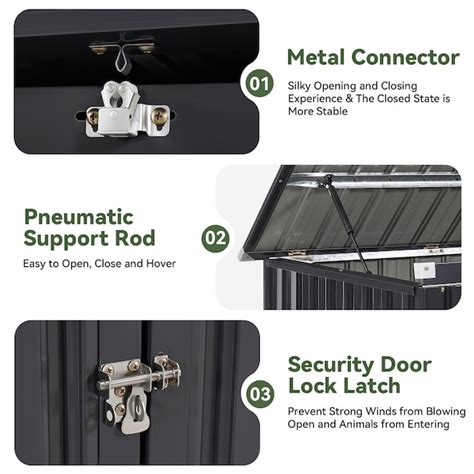 AOXUN 3-ft x 6-ft Economy Series Galvanized Steel Storage Shed AX ...