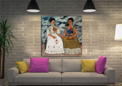The Two Frida's Frida Kahlo Art on Canvas | Blue Horizon Prints Australia