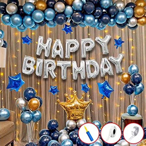 Party Propz Happy Birthday Decorations For Boys -50Pcs Happy Birthday ...