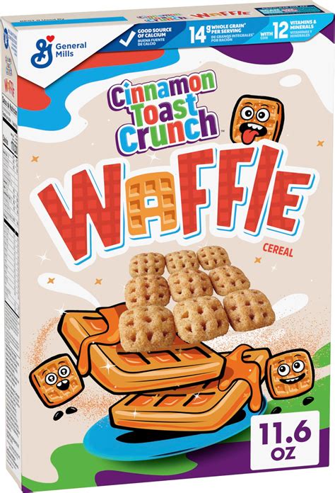 Amazon.com: Cinnamon Toast Crunch Waffle Breakfast Cereal, Crispy ...