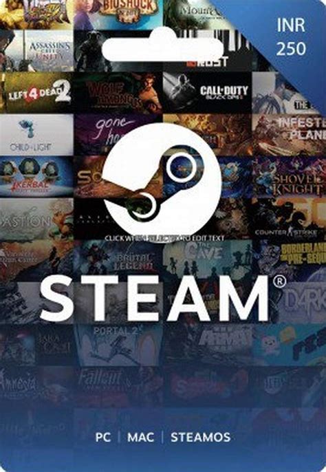 INR 250 Steam Wallet Code(Digital Code-Email Delivery within 2 hours ...