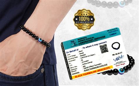 Buy Original Black Tourmaline Bracelet with Evil Eye – SOLAVA WORLD