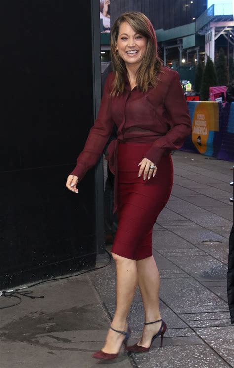 Sexy Weather Woman Ginger Zee on GMA set in NYC - Celeblr