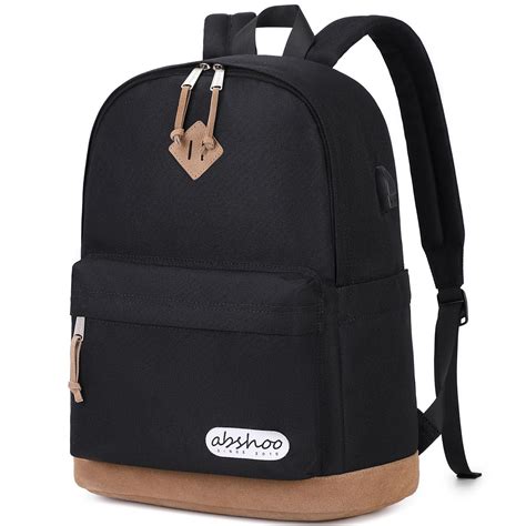 Amazon.com: abshoo Plain Big Student Backpack For School Men Middle ...