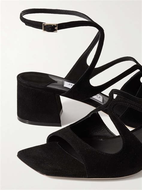 JIMMY CHOO Azilia 45 suede sandals | NET-A-PORTER