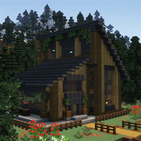 Image result for Minecraft Forest House Tutorial