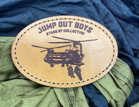 Jump Out Boys Rotary Wing Leather Patch – Stand By Collective