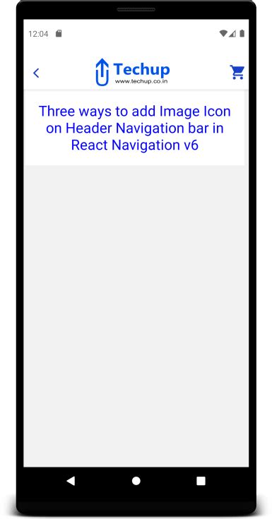 Add Image Icon inside Navigation bar in React native - Building Digital ...