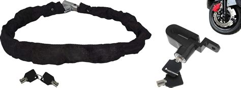 AllExtreme EXBHCL1 Heavy Duty Stainless Steel Helmet Lock Anti-Theft ...