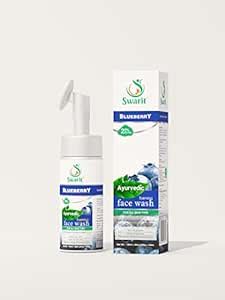 Swarit Blueberry Ayurvedic Foaming Facewash for Radiant Skin- 150ml ...
