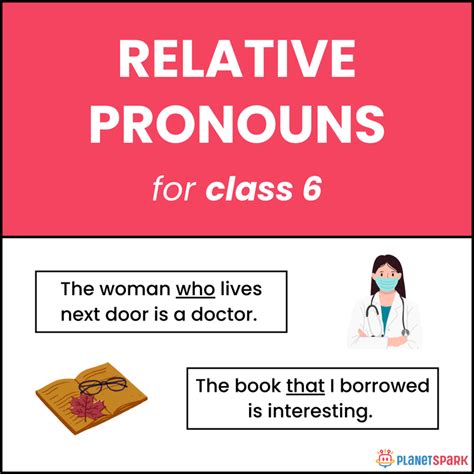 Class 6 Relative Pronouns Practice Worksheet | PlanetSpark