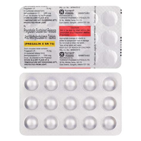 Pregalin X SR 75 - Strip of 15 Tablets : Amazon.in: Health & Personal Care