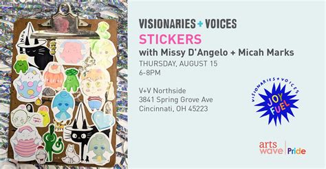 Stickers Workshop with Missy DAngelo + Micah Marks, 3841 Spring Grove ...