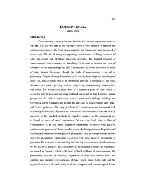 Image result for Qualia Explained