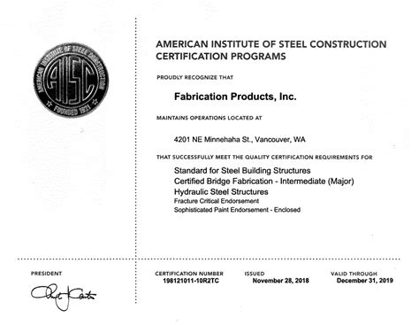 Image result for AISC Certification Logo