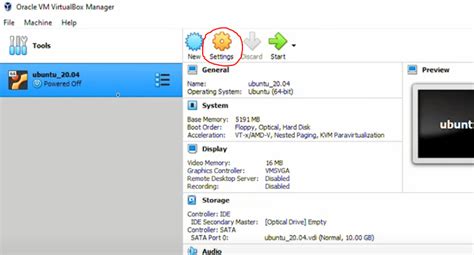 Image result for VirtualBox Ubuntu Defuat Setting