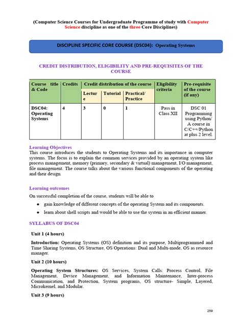 Image result for Operating System Course Outline