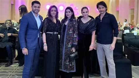 Sania Mirza’s bash: Mahesh Babu poses for selfie with AR Rahman, twins ...