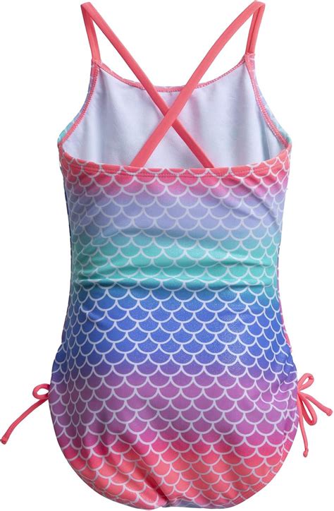 Buy Jimmy Baha·mas Girls 1 Piece Sport Swimsuits with Cross Back Strap ...