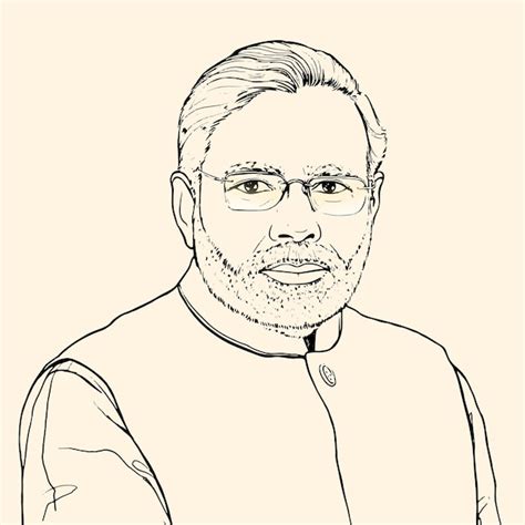 Image result for Narendra Modi Drawing