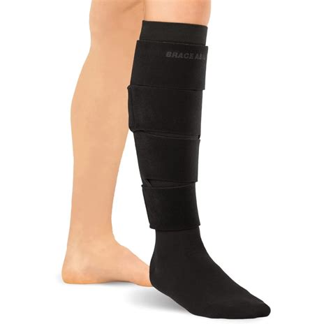WWTF Lymphedema Leg Wrap - Swollen Calf Garment Brace for Lower Extremity Edema Swelling ...
