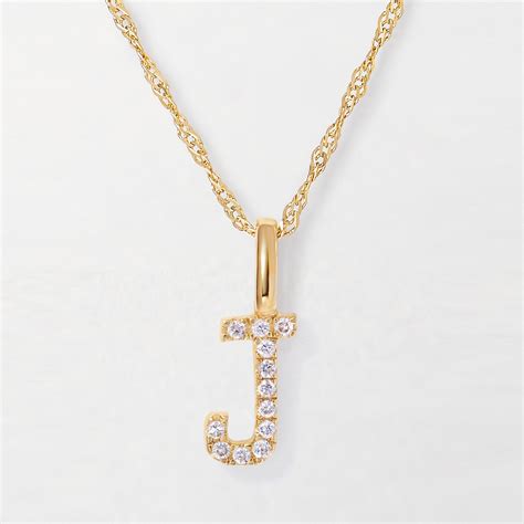 Diamond Initial Necklace – EDGE of EMBER