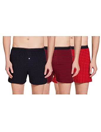 Buy Marks & Spencer Men's Boxer Shorts (Pack of 3) T14_8344F_RED_S_ at ...