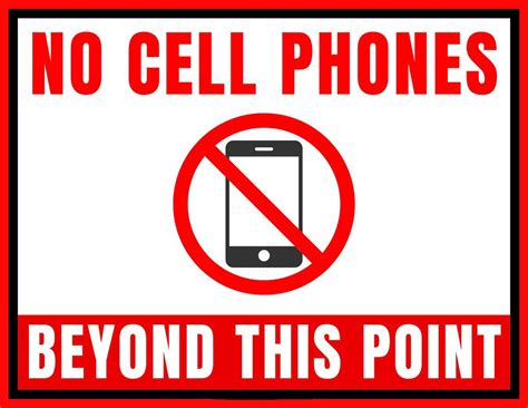 Do Not Use Cell Phone Sign 的图像结果