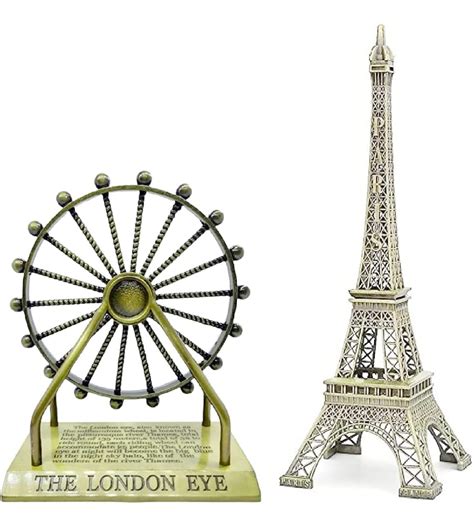 Buy Shoppersduniya Metal Combo London Eye Rotating Ferris Wheel (9 inch ...