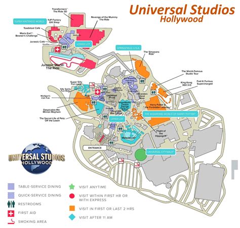 Universal Studios Hollywood Printable Map - Free Printable Maps