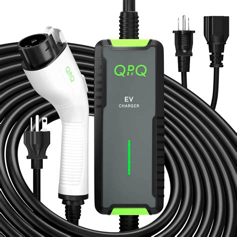 Amazon.com: QPQ Level 1-2 EV Charger, 16 Amp 110-240V Portable Electric ...