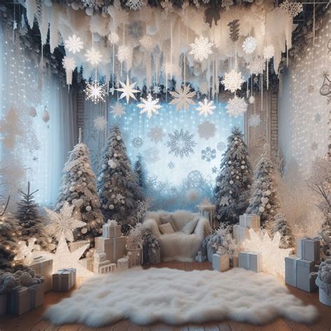 Winter Wonderland with Snowflakes( Christmas Mini Session Ideas Indoor ...