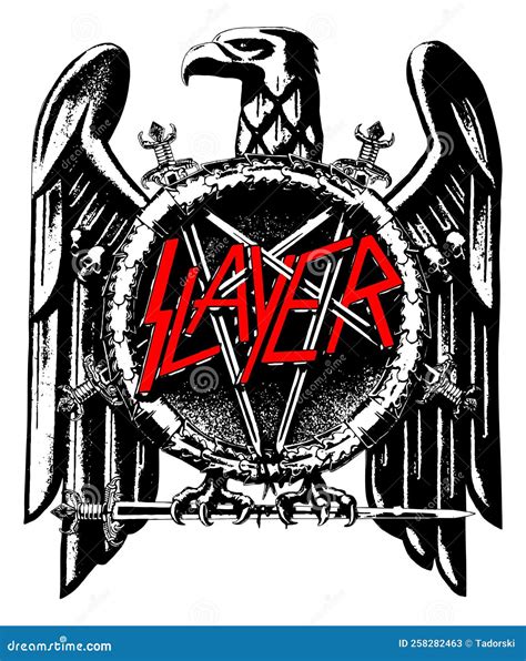Slayer band vector logo. editorial stock photo. Illustration of bird ...