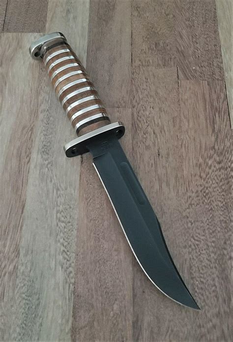 BUCK KNIVES 119 BRAHMA STACKED LEATHER CUSTOM JOE HOUSER KNIFE - 1 OF ...