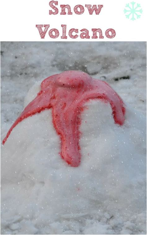 Snow Volcano Science Experiment 的图像结果