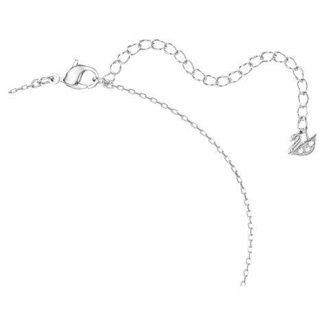 Una set, Round cut, Blue, Rhodium plated | Swarovski