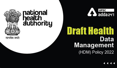 Draft Health Data Management (HDM) Policy | Ayushman Bharat Digital ...