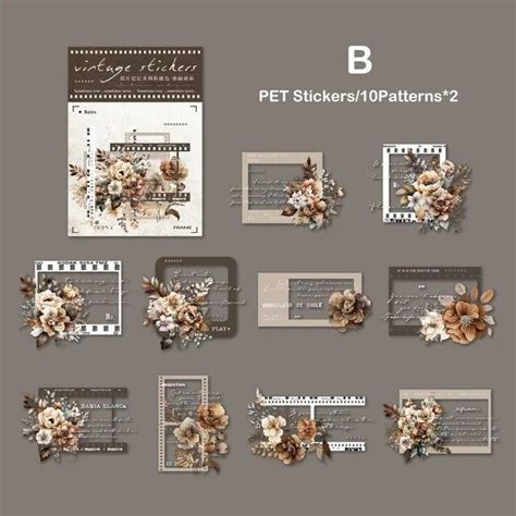 Time and Past Event Series Vintage Stickers