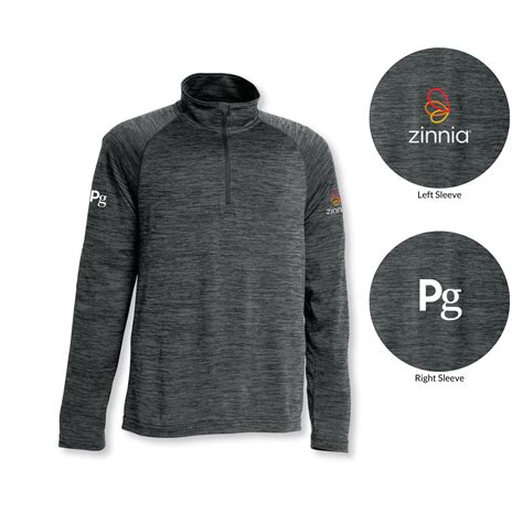 Performance Pullover 1/4 Zip (Mens) | Zinnia & Pg Branded – Zinnia ...