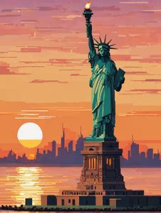 Statue of liberty digital reprint a4 size unframed Photographic Paper ...