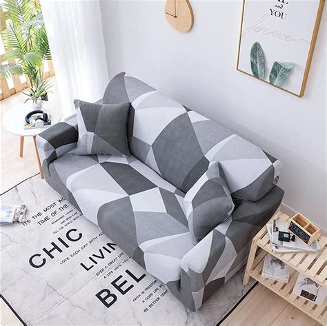 Universal Elastic Sofa Cover (Grey Dark Prism) – House of quirk