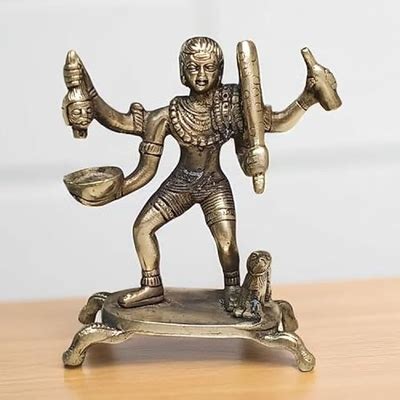 Brass Kaal Bhairav Mahakal Statue 5.5 Inch | Batuk India | Ubuy