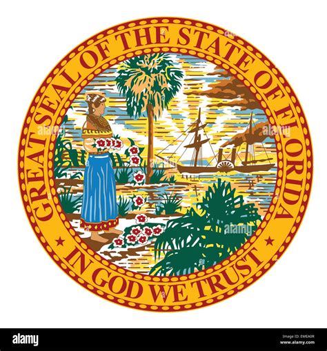 Florida State Seal Stock Vector Image & Art - Alamy
