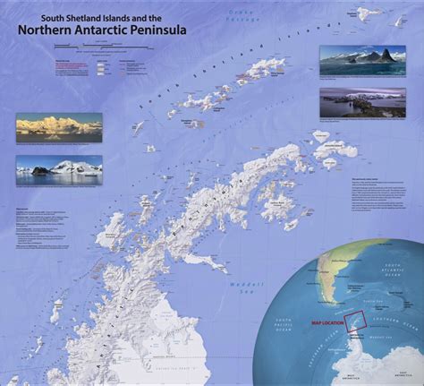 Antarctic Peninsula & South Shetland Islands Map