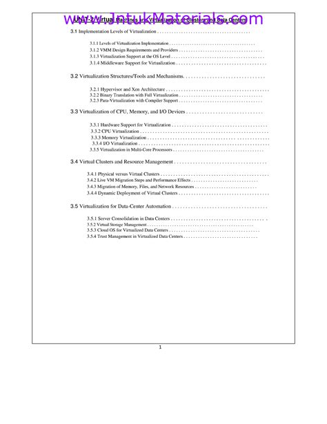 Cloud computing unit 2 - UNIT-2 Virtual Machines and Virtualization of ...