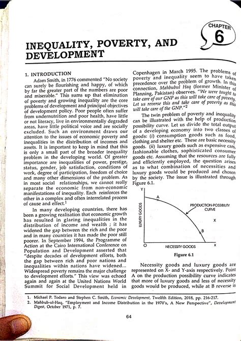 Inequality, Poverty and development - Development Economics - I - Studocu
