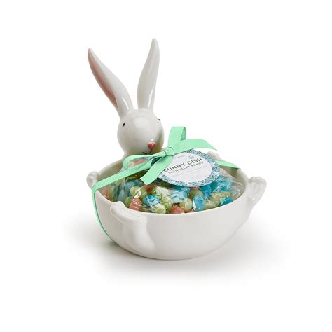 Hoppy Easter Bunny Dish w/Jelly Bean Candy