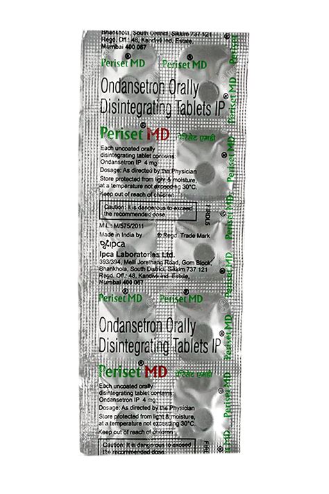Periset Md 4 MG Md | Order Periset Md 4 MG Tablet Md Online at Truemeds